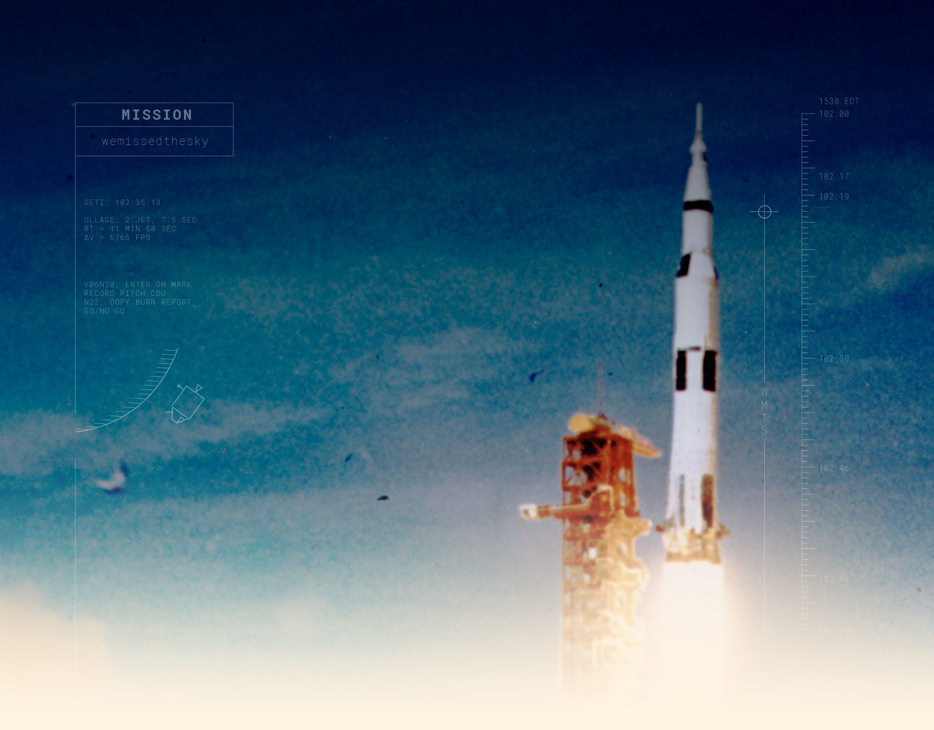 Apollo 11 rocket launch